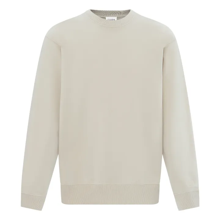 SMALLABLE BASICS Sweat Crewneck Homme Molleton Bio | Mastic