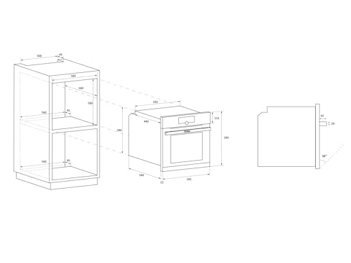 Haier I Turn Series 2 HWO60SM2F3XH  Four multifonction, nettoyage par Aqualyse, connectivité Wi Fi, capacité 70L, cuisson multiniveau, 11 fonctions, manette, classe A , Noir : Gros électroménager
