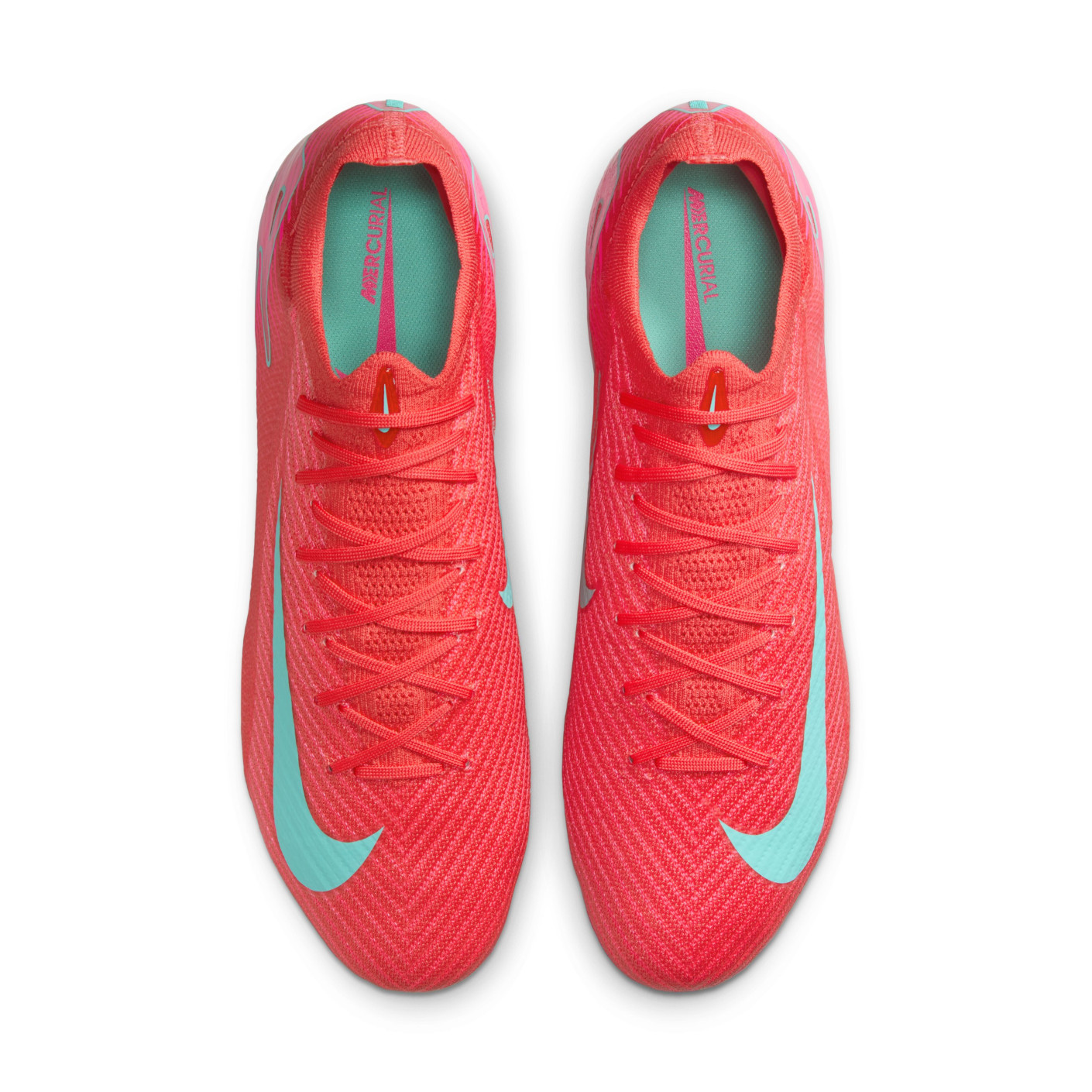 Nike Zoom Mercurial Vapor 16 Elite IJzeren-Nop Voetbalschoenen (SG) Rood Turquoise Roze