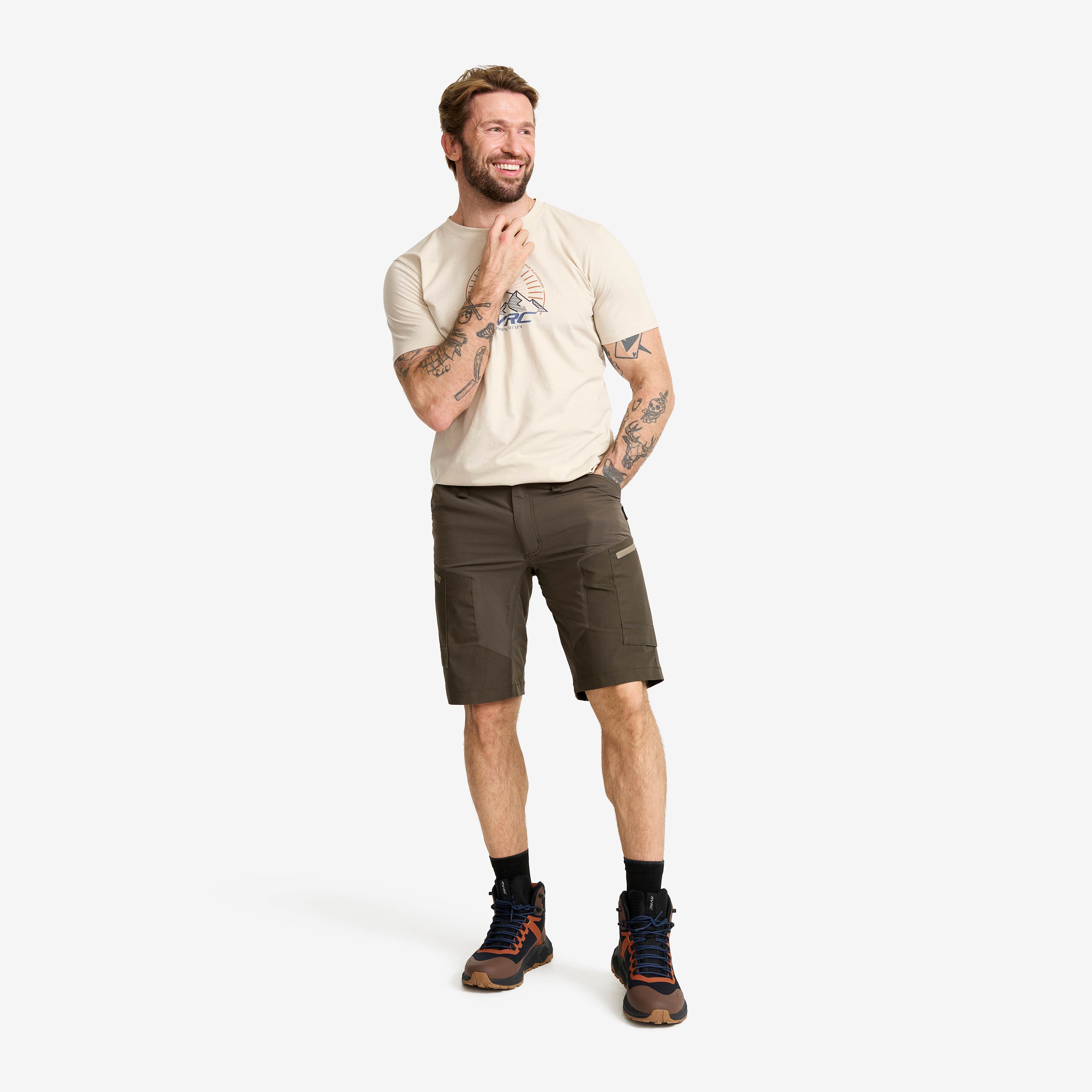 RVRC GP Shorts Herre Moss Gray