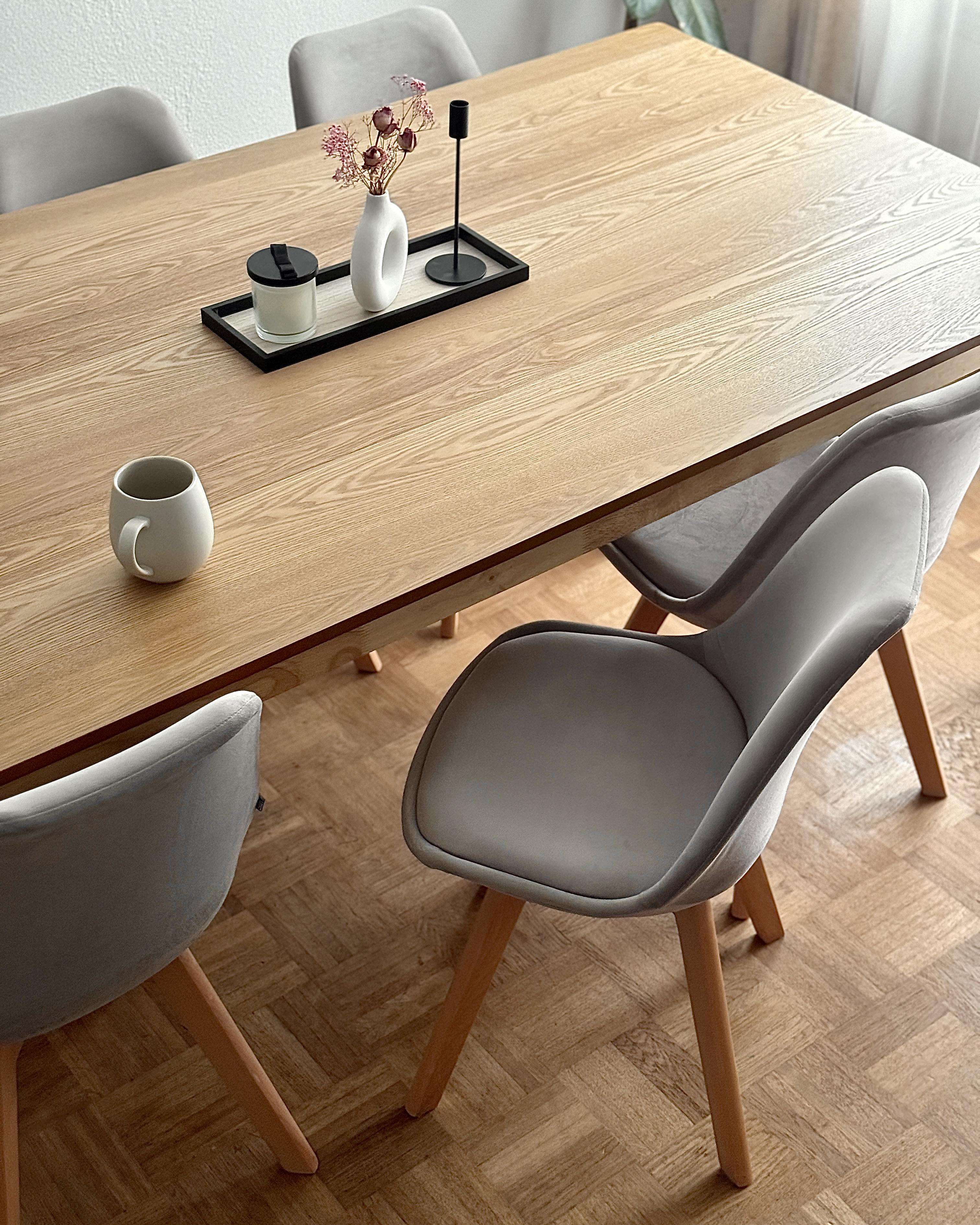 Set van 2 eetkamerstoelen DAKOTA II Fluweel Taupe