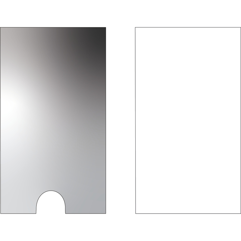 3L Sichtfenster, 55 x 150 mm, selbstklebend, 6 Stück, transparent
