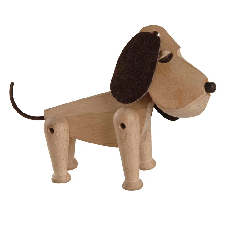 Architectmade - Holzhund Oscar H 13 cm, Buche
