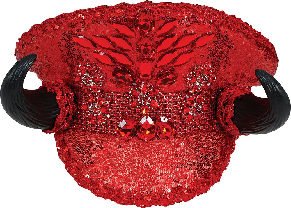 Duivel Pet Rood Glitters