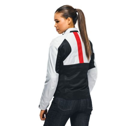 Blouson Dainese RISOLUTA AIR TEX LADY - Gris / Rouge
