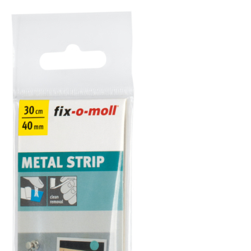 Metaalstrip zilver 30x4cm + 3 MEGASTRIPS