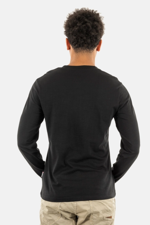 Tee shirt manches longues schott tskea4ml black