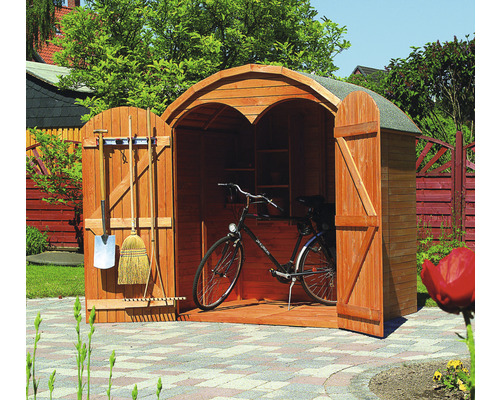 Tuinkast promadino Roma max 195 x 148 x 211 cm bruin