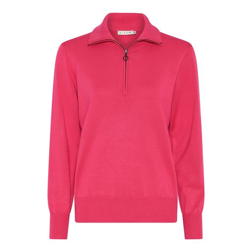 Micha Basic Striktrøje, Magenta, XL