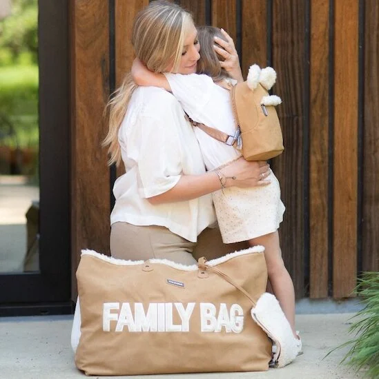 Sac à langer Family Bag   Daim        de               Childhome