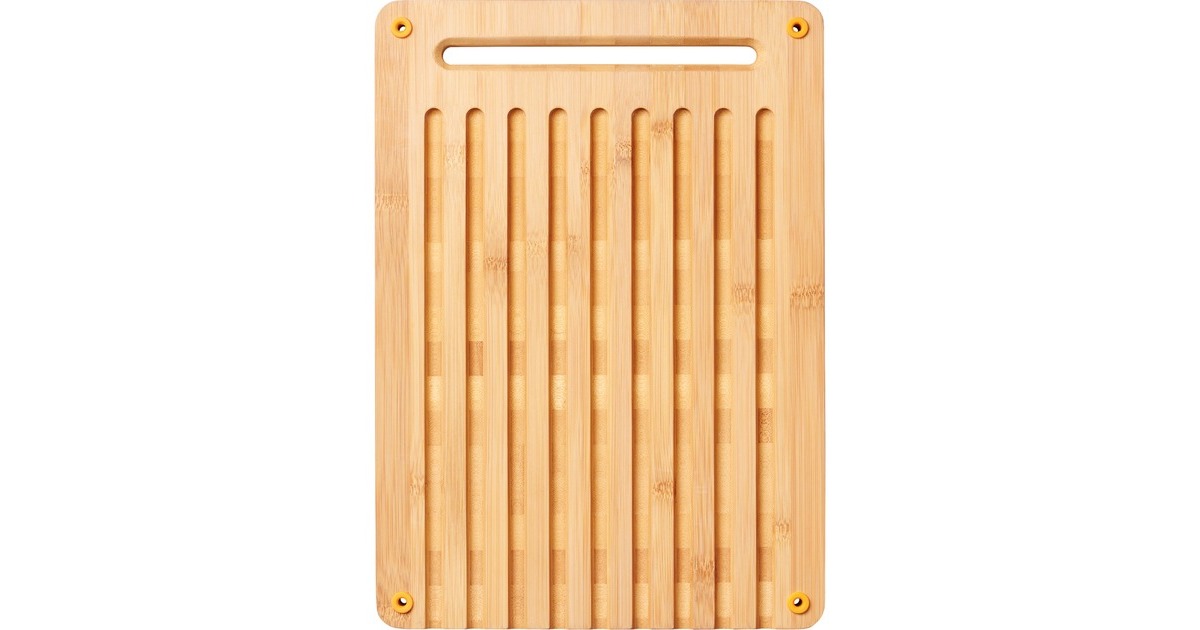 FiskarsFunctional Form Bamboe broodsnijplank  (Houtkleur, FSC-gecertificeerd bamboe | met gegleufde kant)