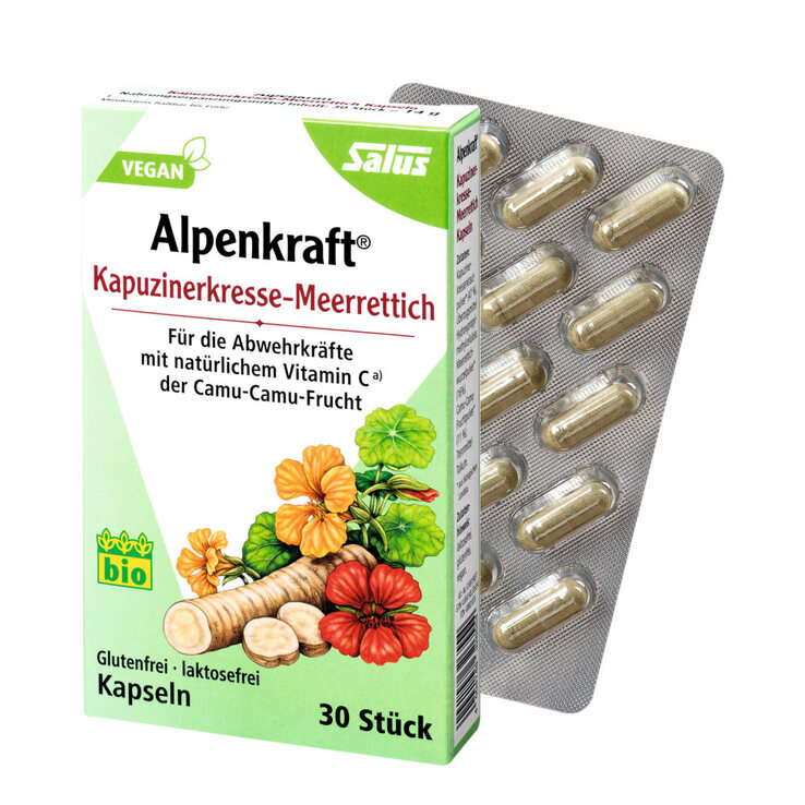 Kapuzinerkresse-Meerrettich Kapseln Alpenkraft, 30 St