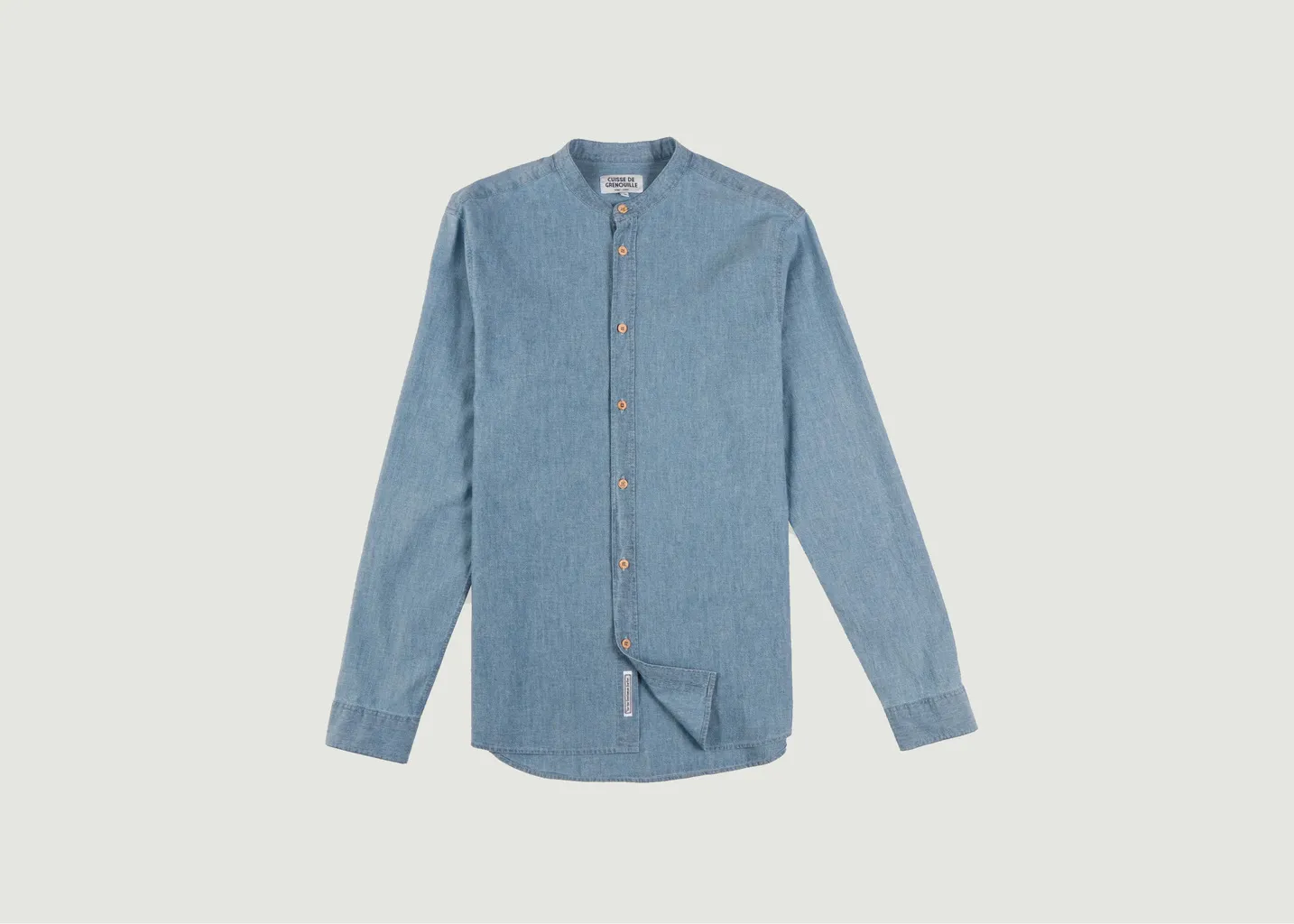 Chemise Col Mao Cuisse de Grenouille