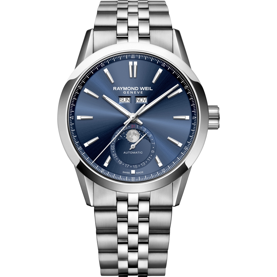 Raymond Weil Freelancer Vollkalender Automatik Blau Ø 40mm
