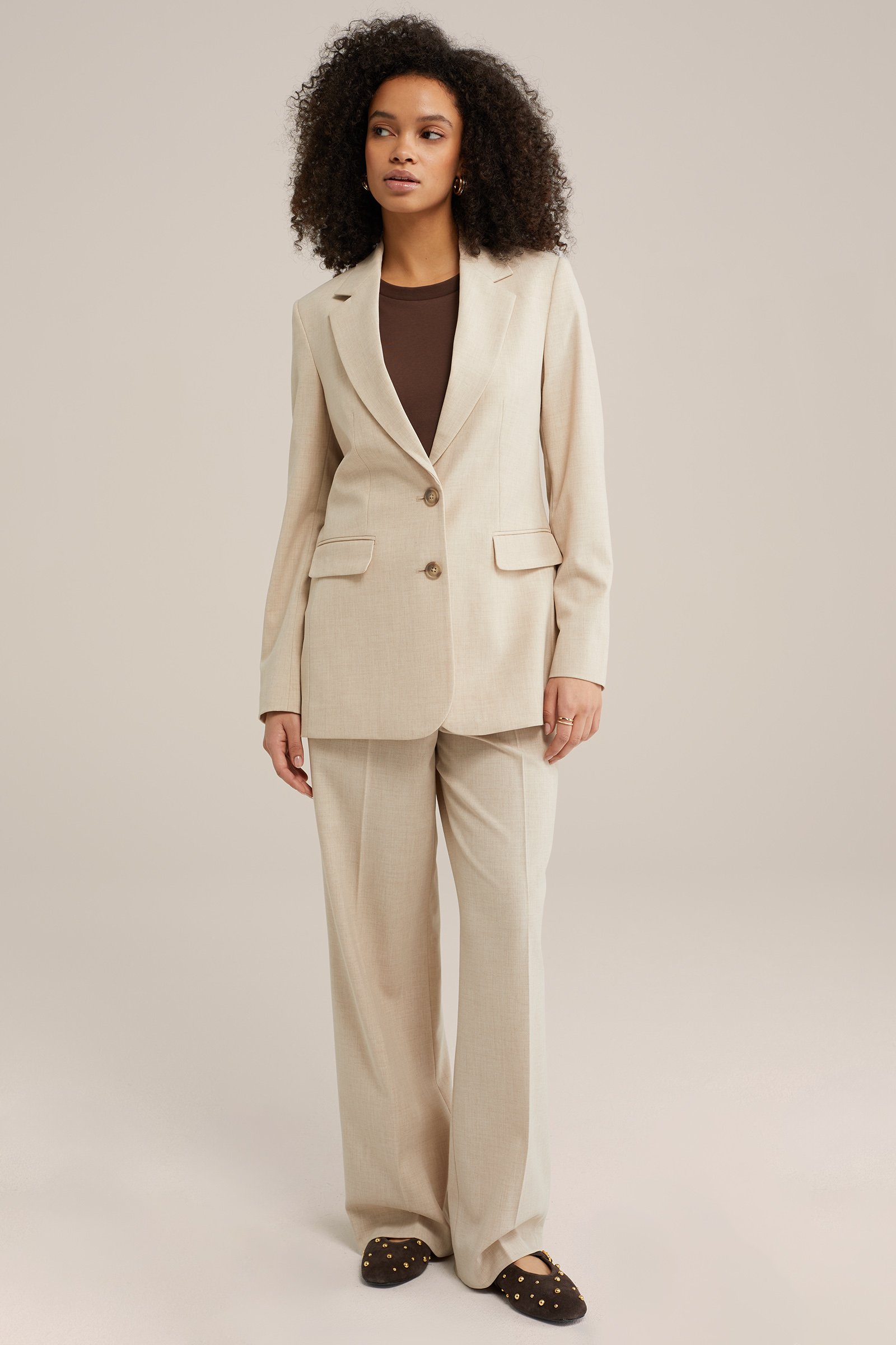 pantalon WE Fashion Beige