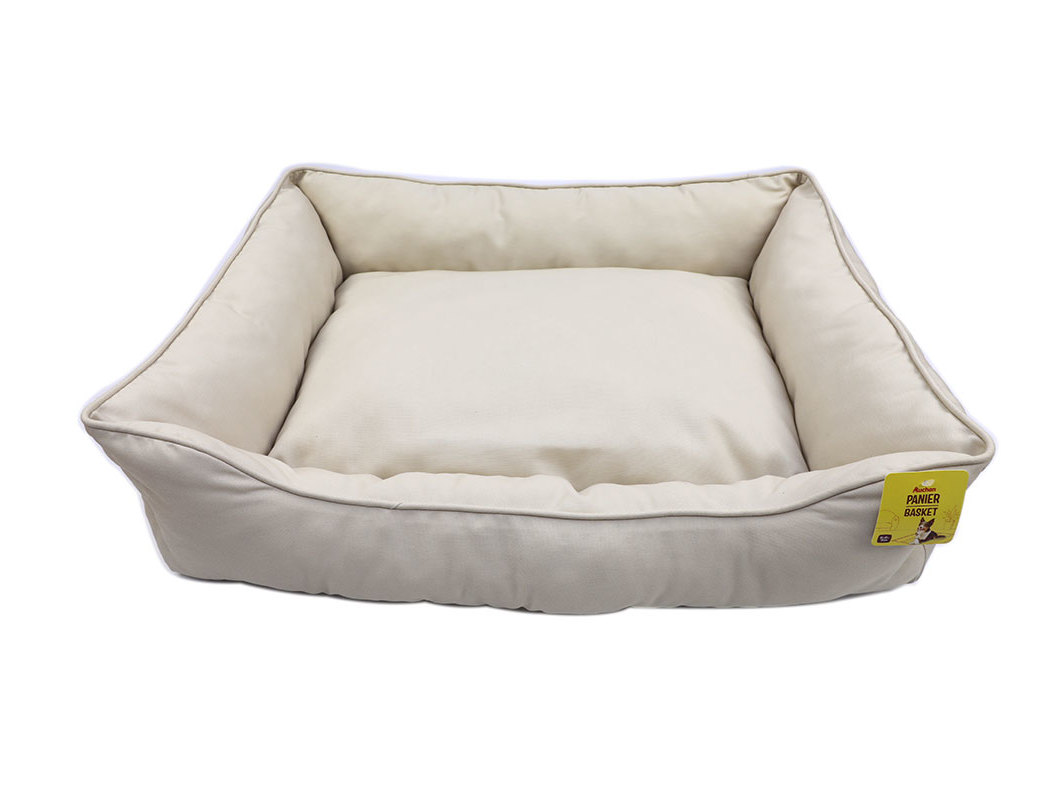 CAMA PARA CÃO AUCHAN BRANCA 81X61X18CM