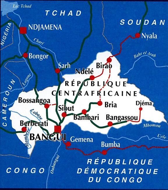 IGN - REPUBLIQUE CENTRAFRICAINE 1 1 500 000