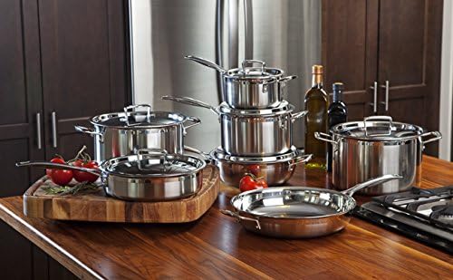 Le Creuset Gourmet-Profitopf aus 3-ply Edelstahl mit Deckel, Ø 30 cm,Für alle Herdarten inkl. Induktion und Ofen geeignet, Silber, 96202830001000