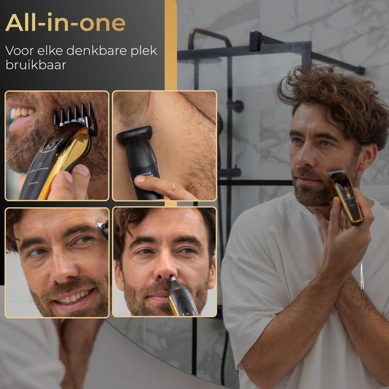 Wellshave 5 in 1 Baardtrimmer Mannen Pro - Trimmer Baard en Lichaam