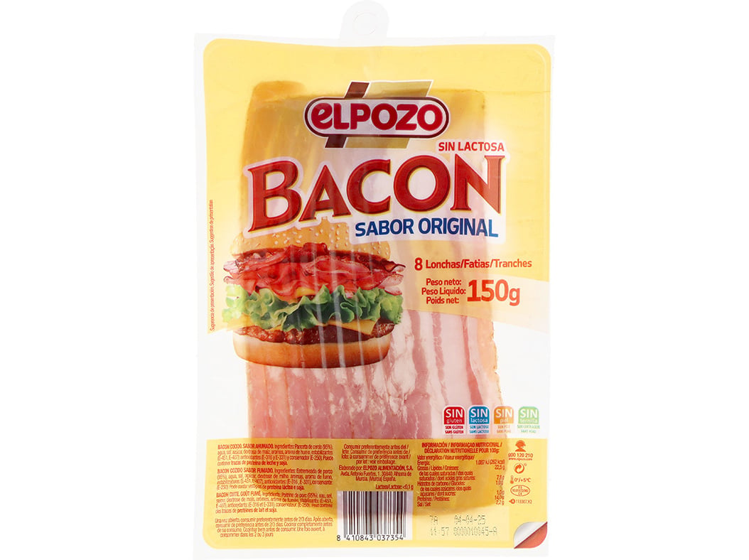 BACON FATIADO ELPOZO 150 G
