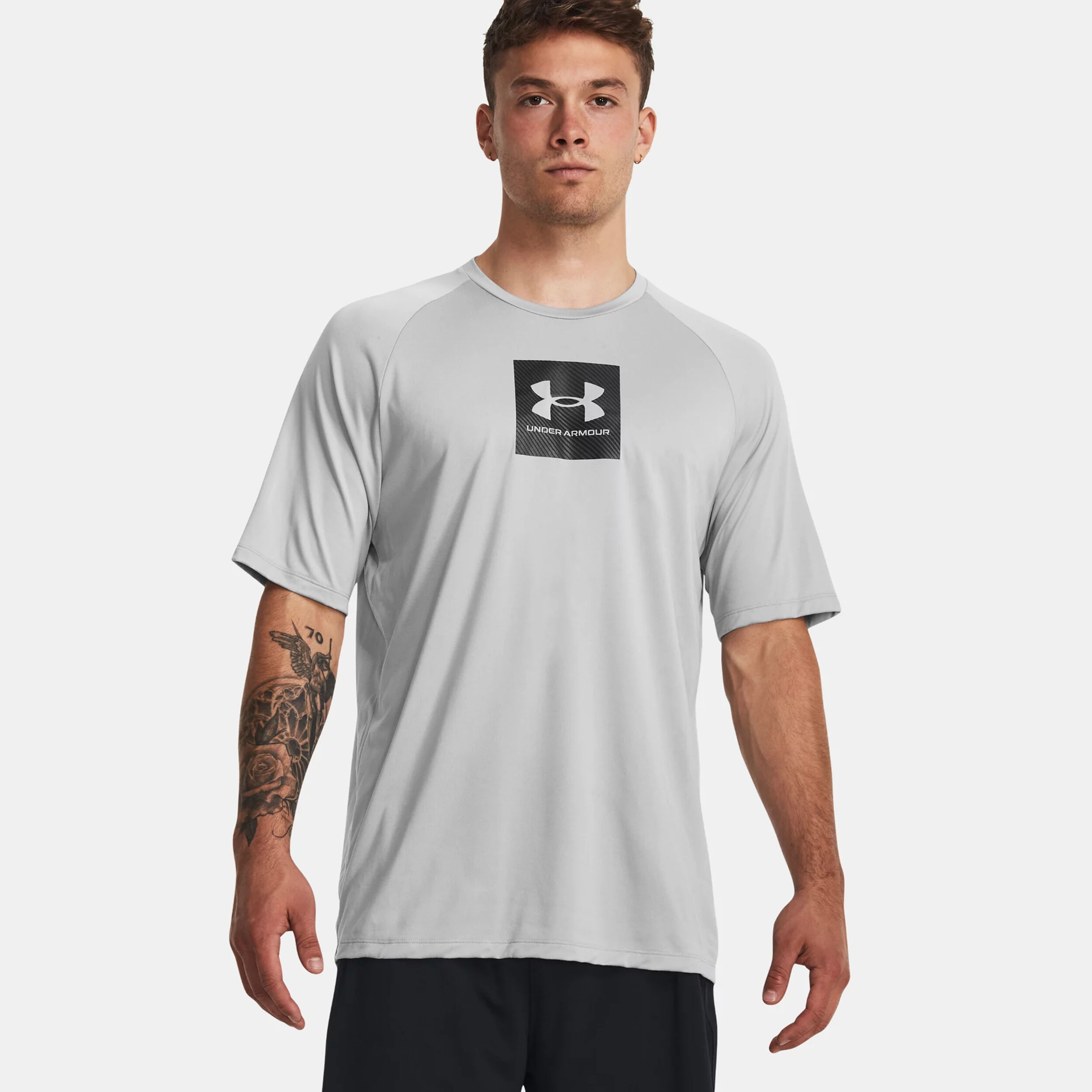 Under Armour Tech Part Fill T-shirt Hommes - Gris