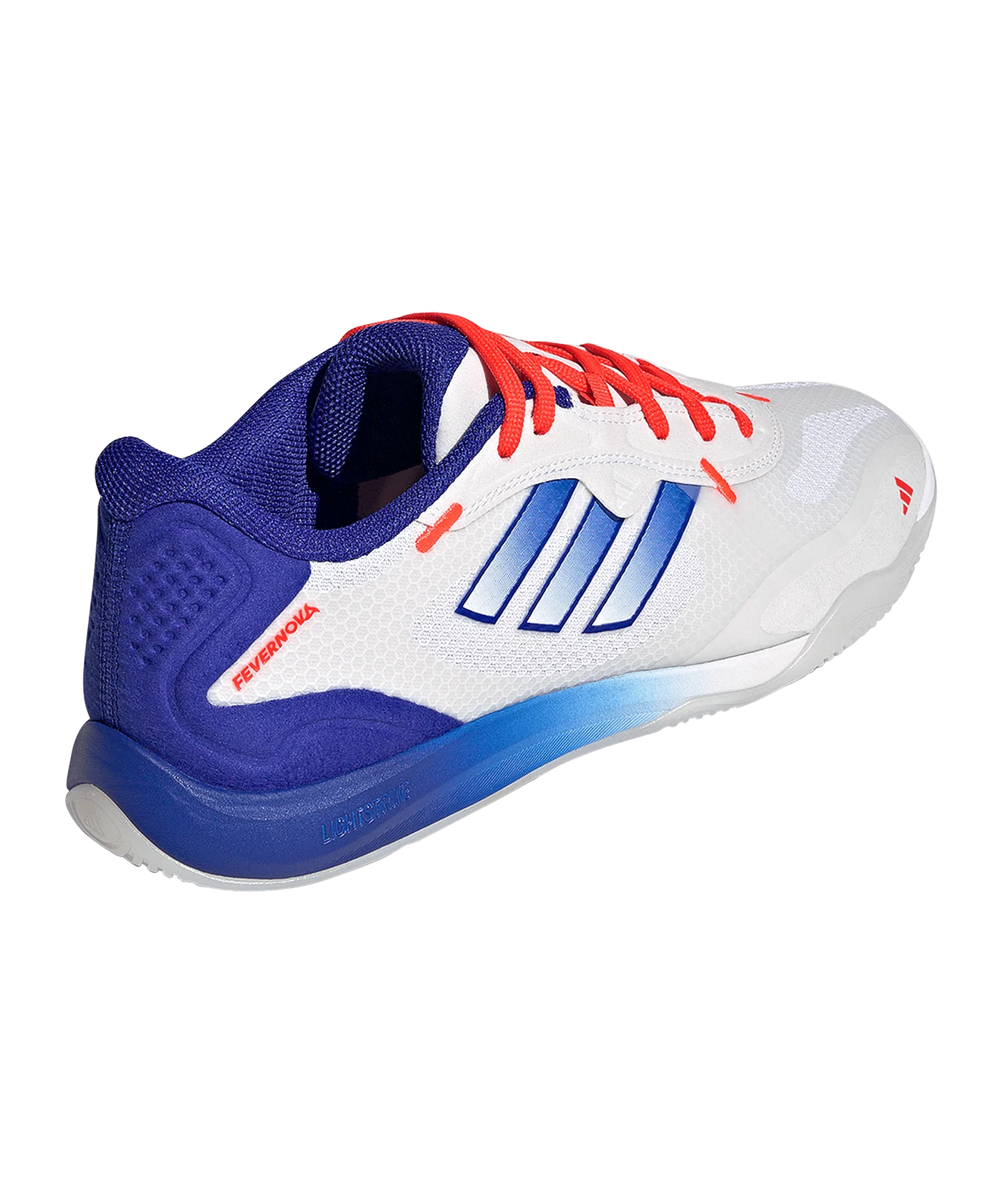 adidas Fevernova Court IN Weiss Blau