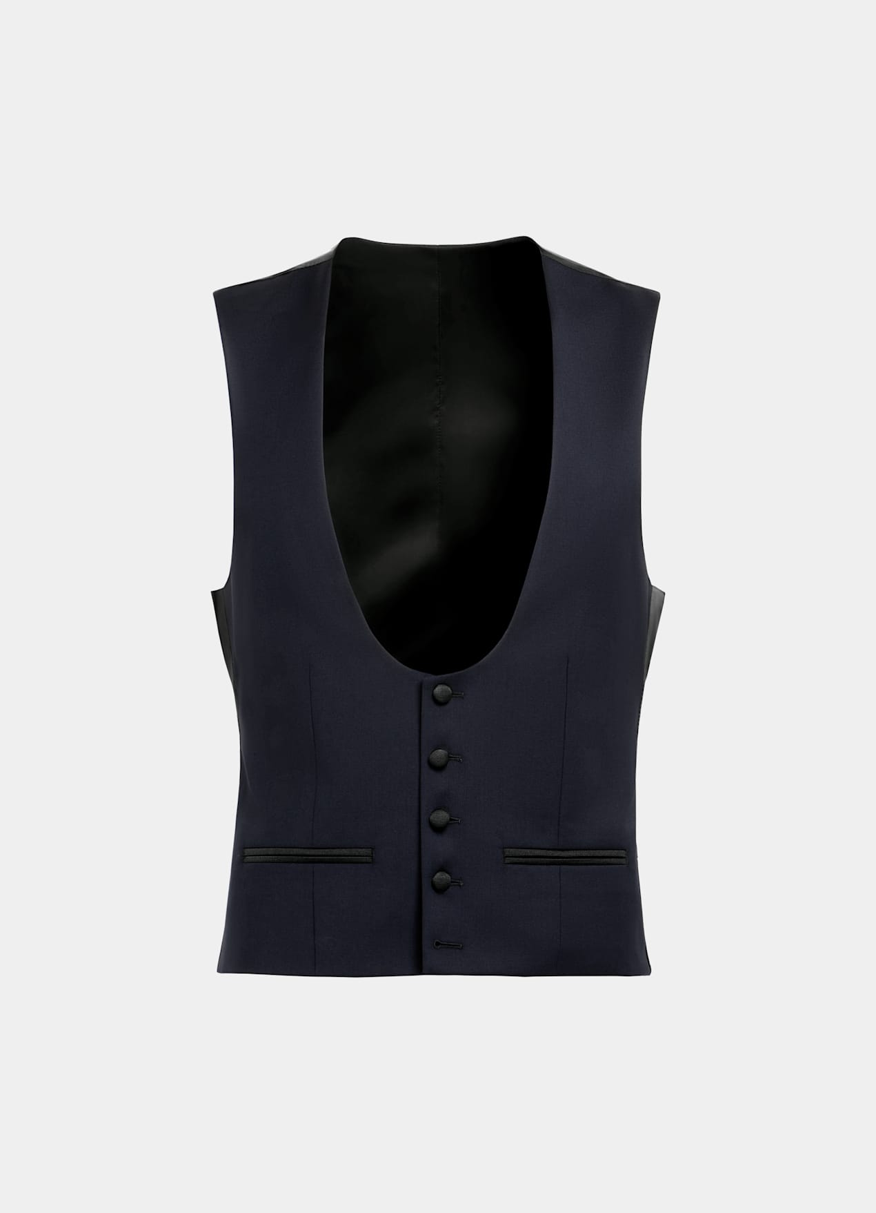 Gilet de smoking bleu marine