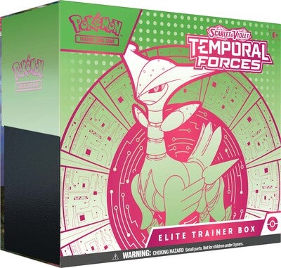 Pokémon Scarlet & Violet Temporal Forces Elite Trainer Box Samling Blandet