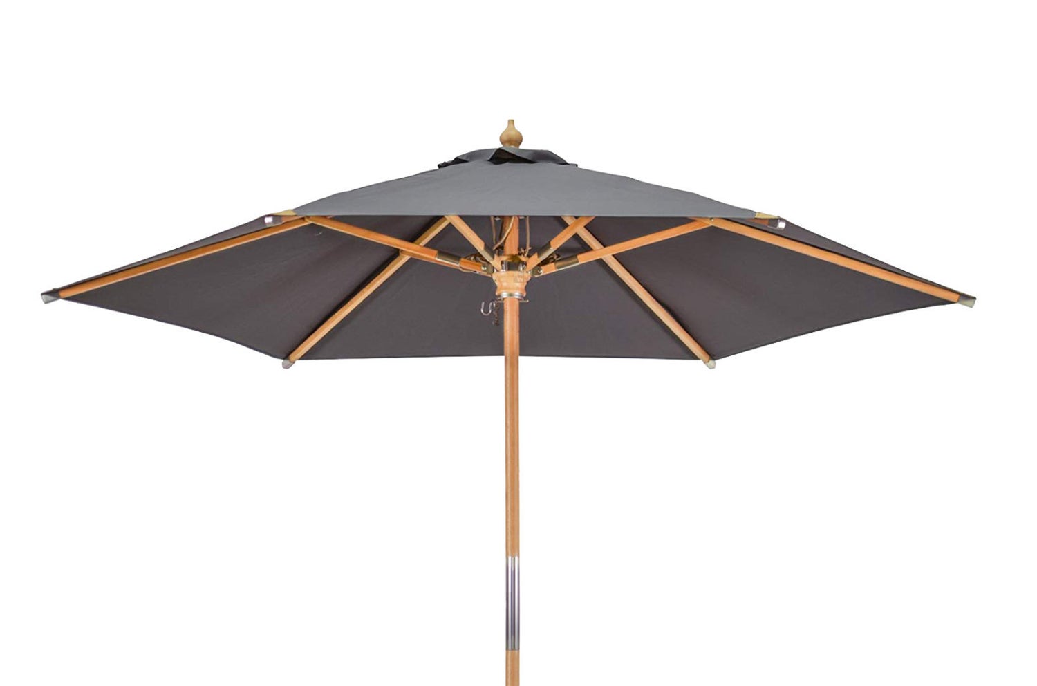 Parasol 350 cm antraciet stijlvol windscherm UPF 50