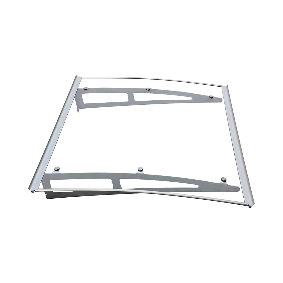 CONTINI Vordach 135 x 100 cm Polycarbonat transparent
