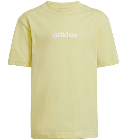 adidas Performance Set - T-Shirt/Sweatshorts - Powder Yellow/Wei