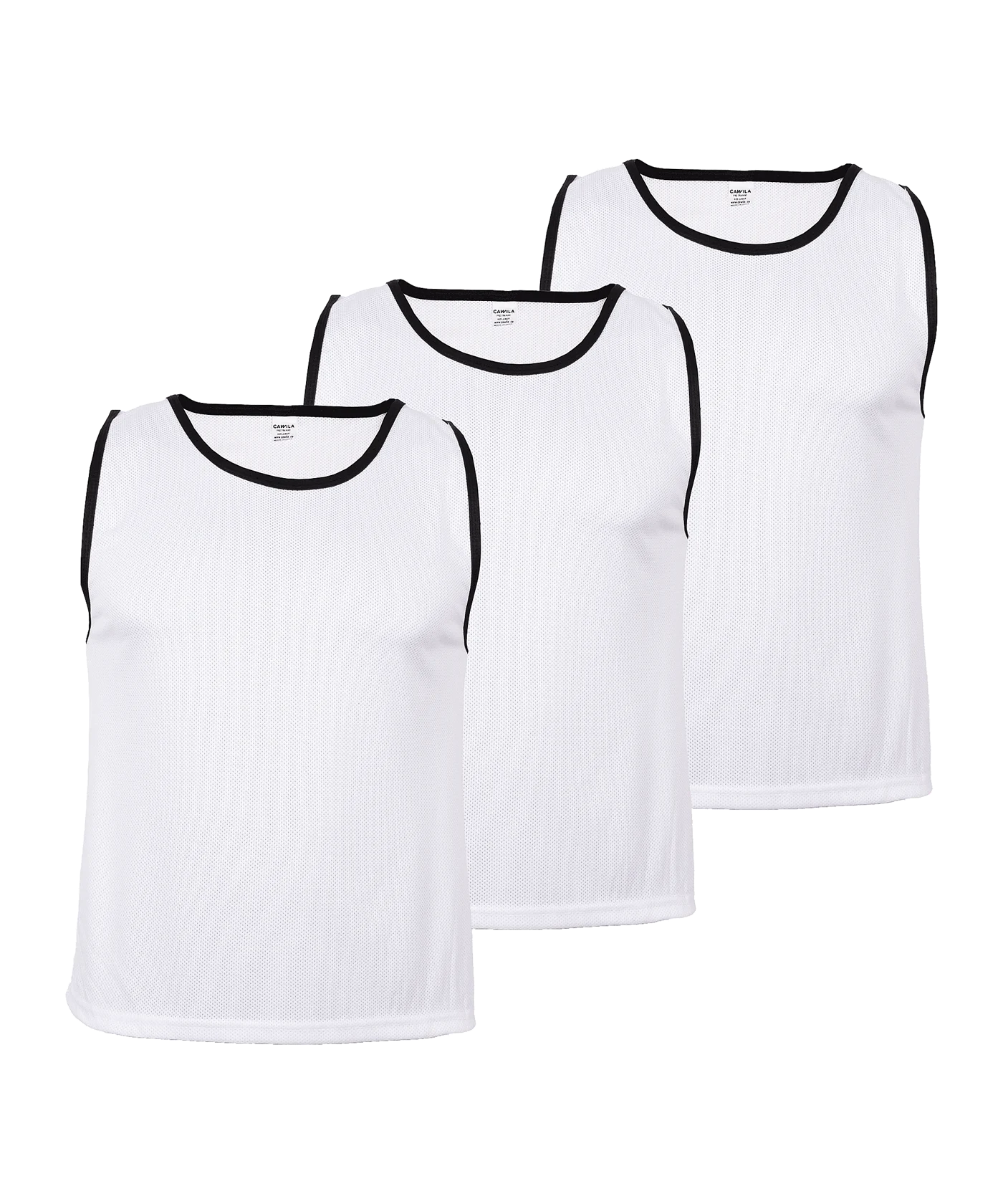 Cawila ACADEMY Trainingsleibchen 3er Set Weiss