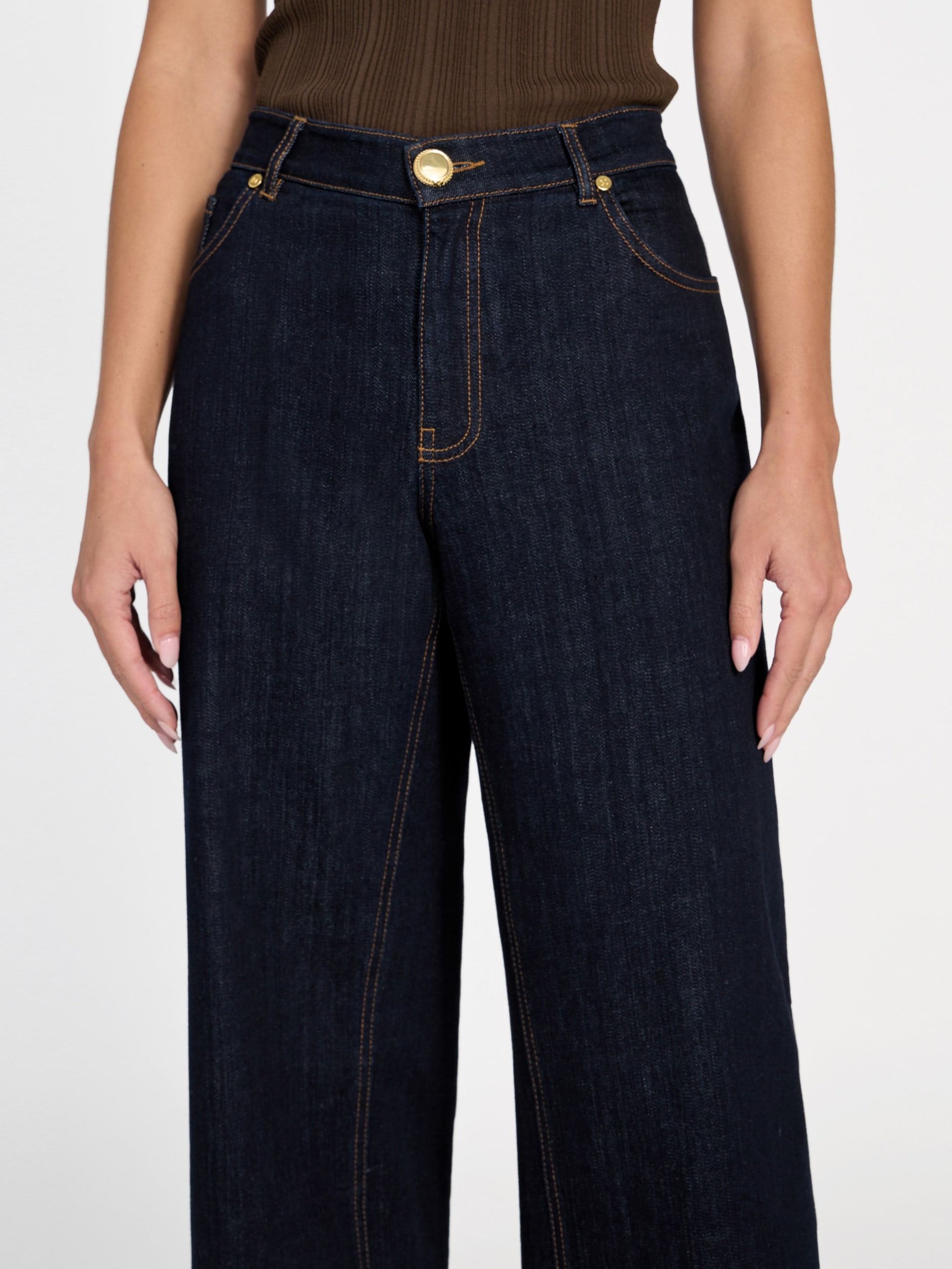 Calça jeans Kylie de cintura média
