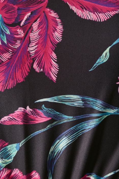 Bustier, floraler Print, Rundhals, Unterbrustband, ärmellos
