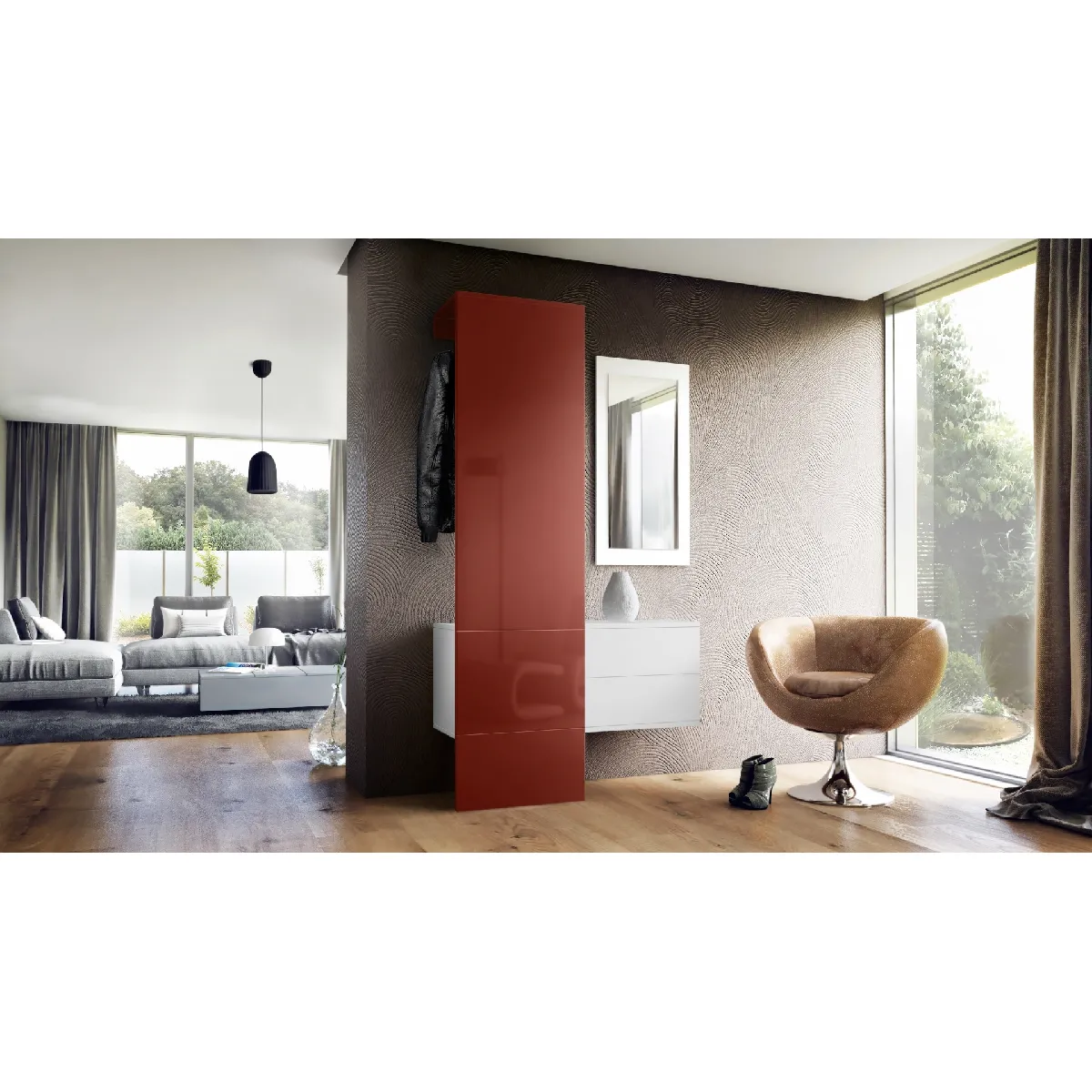 MPC Vestiaire Blanc/Bordeaux