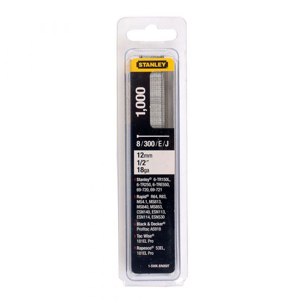 Stanley Prego Brad 8 300 E Tipo J Pack 1000 12mm