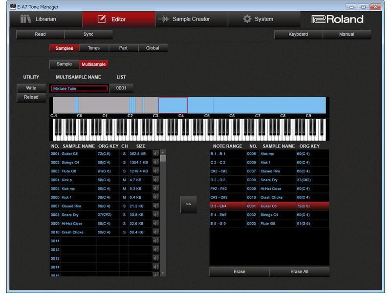 Roland Keyboard E-A7 Arranger-Keyboard
