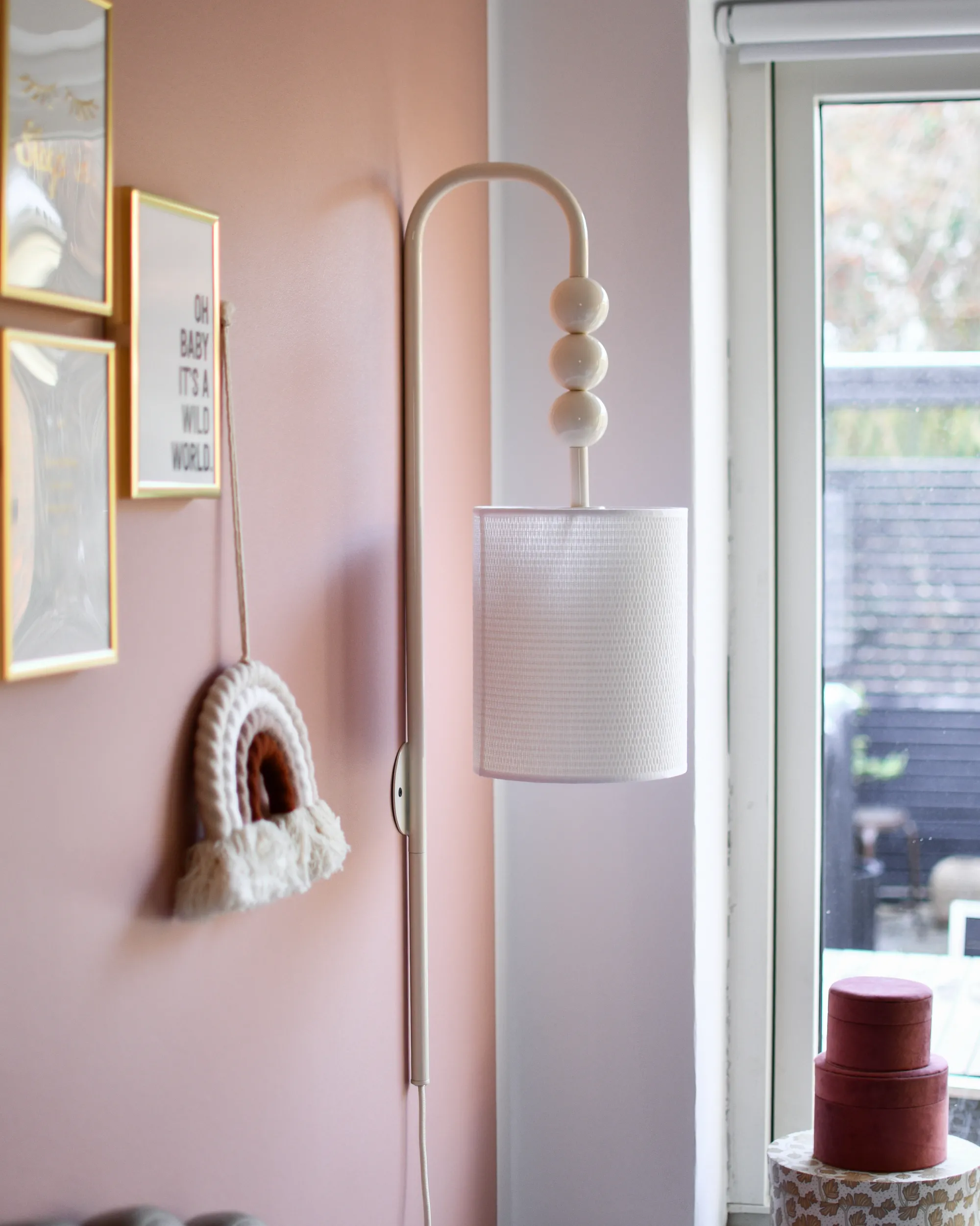 Wandlamp LOKY Metaal Beige