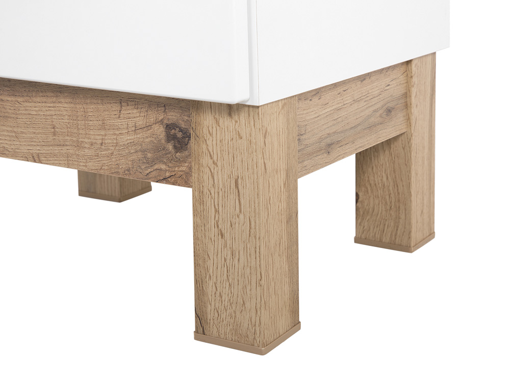 Comad Bali White 800 FSC kolomkast 187x35cm eiken/wit