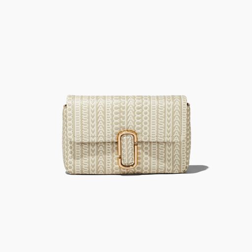 Marc Jacobs The Monogram Leather J Marc Skuldertaske, Beige