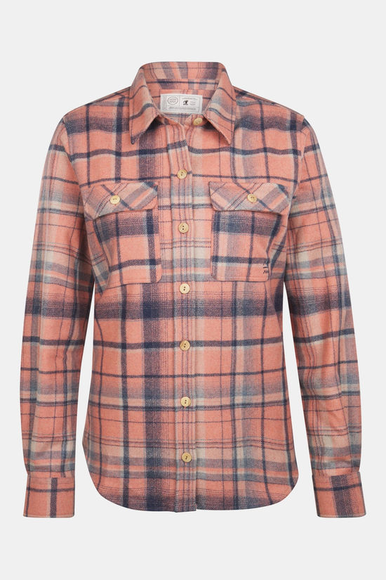 Buitenmens Buitenmens Flannel Melton Ruit Blouse Dames