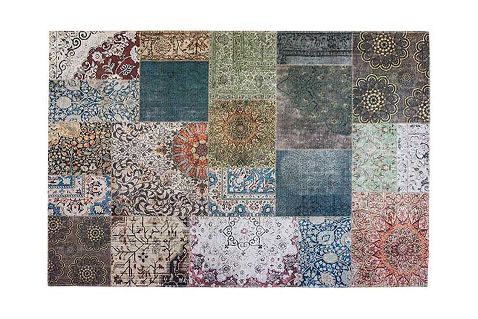 Angkor løper Flerfarget. 80x150 cm. Mønstret.