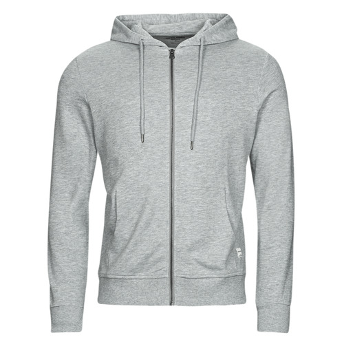 Jack & Jones - JJEBASIC SWEAT ZIP HOOD - Gris