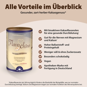 DR. JACOB'S Flavochino Getränkepulver Kakao Dose, 450 g