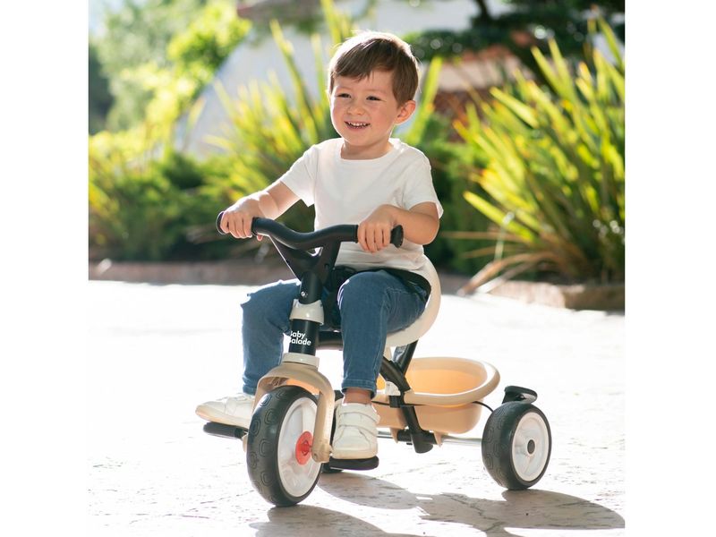 Smoby Dreirad Baby Balade Beige Mitwachsendes Babyrad