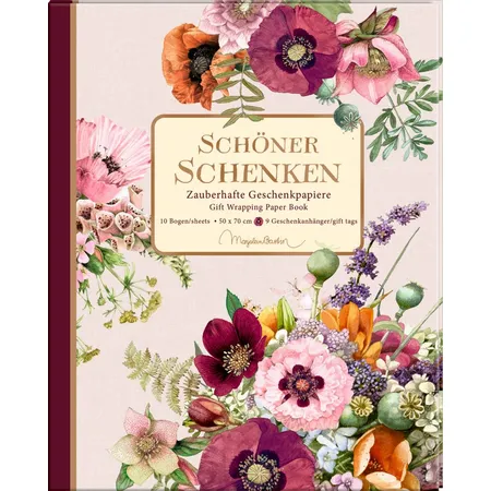 Coppenrath Verlag Geschenkpapier-Buch: Schöner schenken - Blütenzauber (Bastin)