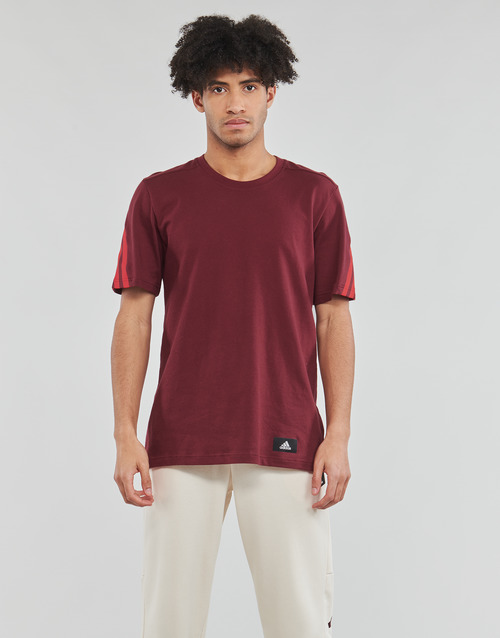 adidas Performance - FI 3 Stripes Tee - shadow red