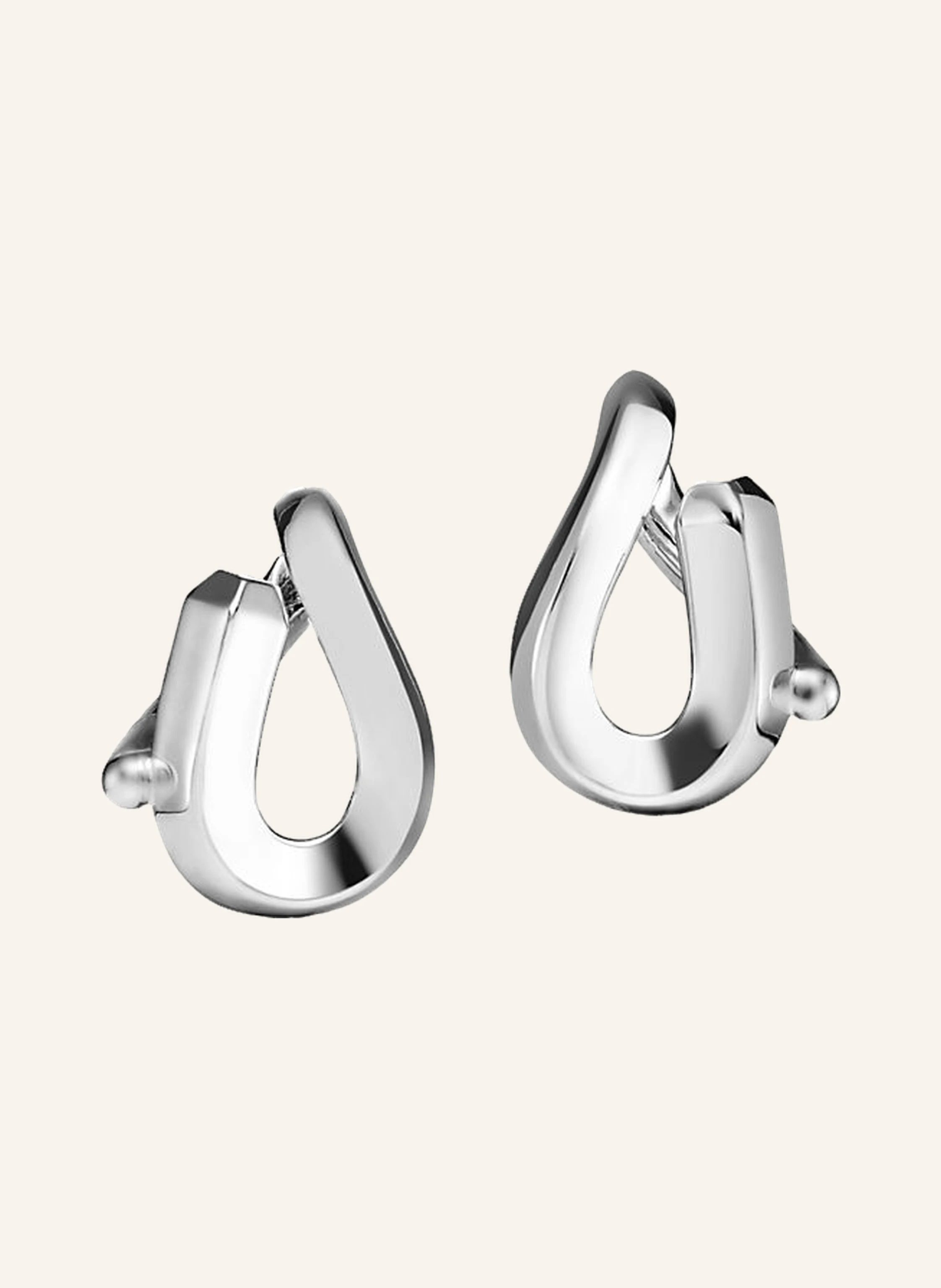 TIFFANY & Co. Tiffany Forge EINGLIEDRIGE OHRRINGE aus hochglanzpoliertem Sterlingsilber