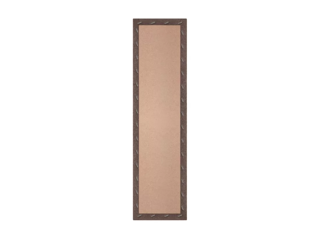 DHOME Lot de 6 Panneaux Rembourrés en Tissu Aqualine Autocollants pour Mur Acoustiques Absorbants Protection contre (Marron chocolat, 60x30cm,x6)