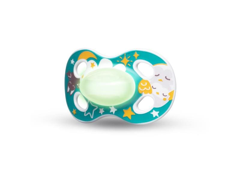 Medela Baby Nuggi Night & Night Eule/Fledermaus 18  Mt. Baby-Schnuller im Doppelpack
